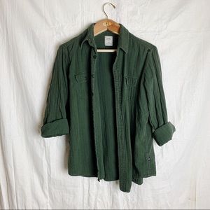 Chaps green flannel